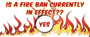 There is no fire ban currently in effect
